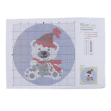 Maxbell Latch Hook Rug Kit Crocheting Yarn Cushion Mat DIY Thread Carpet Craft Bear