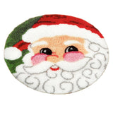 Maxbell Latch Hook Rug Kit Crocheting Yarn Cushion Mat DIY Thread Carpet Craft Santa