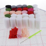 Maxbell Latch Hook Rug Kit Crocheting Yarn Cushion Mat DIY Thread Carpet Craft Santa