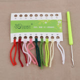 Maxbell 2 Pieces Flower Pattern Latch Hook Kits Pillow Case Cushion Cover