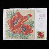 Maxbell 2 Pieces Flower Pattern Latch Hook Kits Pillow Case Cushion Cover