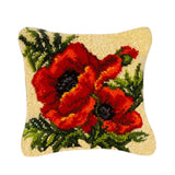Maxbell 2 Pieces Flower Pattern Latch Hook Kits Pillow Case Cushion Cover
