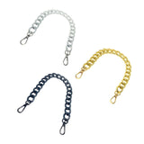 Maxbell 6x4Pieces Metal Flat Chain & Purse Strap Extender / Chain Strap Accessory Silver
