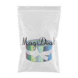Maxbell 72Pcs Colorful Roll Up Fabric Strips 2.5 Inch Craft Fabric for Patchwork