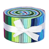 Maxbell 72Pcs Colorful Roll Up Fabric Strips 2.5 Inch Craft Fabric for Patchwork