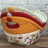 Maxbell 3Pieces Acrylic Bowl Wrap Cookies Basket Template for Sewing Patchwork Ruler
