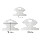 Maxbell 3 PCS Acrylic Bowl Wrap Cookies Basket Template for Sewing Patchwork Rulers