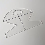 Maxbell 3Pieces Acrylic Bowl Wrap Cookies Basket Template for Sewing Patchwork Ruler