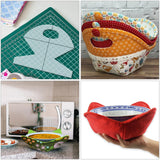 Maxbell 3 PCS Acrylic Bowl Wrap Cookies Basket Template for Sewing Patchwork Ruler