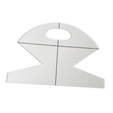 Maxbell 3 PCS Acrylic Bowl Wrap Cookies Basket Template for Sewing Patchwork Ruler