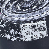Maxbell 2x20 Pieces 2.4 inch Jelly Roll Floral Cotton Craft Roll up Sewing DIY Black