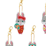 Maxbell 5x Diamond Painting Keychain Easter Egg Ornaments Bag; Charms Mosaic Making