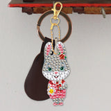 Maxbell 5x Diamond Painting Keychain Easter Egg Ornaments Bag; Charms Mosaic Making