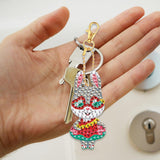 Maxbell 5x Diamond Painting Keychain Easter Egg Ornaments Bag; Charms Mosaic Making