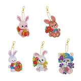 Maxbell 5x Diamond Painting Keychain Easter Egg Ornaments Bag; Charms Mosaic Making