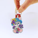 Maxbell 5x Diamond Painting Keychain Easter Egg Ornaments Bag; Charms Mosaic Making