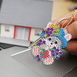 Maxbell 5x Diamond Painting Keychain Easter Egg Ornaments Bag; Charms Mosaic Making