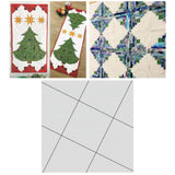Maxbell 3 Pcs Square Quilting Template Quilter Ruler Fabric Cutting Rulers