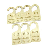 Maxbell 7Pcs Baby Closet Dividers Hanger Dividers Infant Wardrobe Divider for Gifts