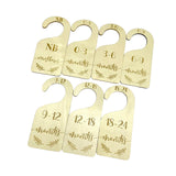 Maxbell 7Pcs Baby Closet Dividers Hanger Dividers Infant Wardrobe Divider for Gifts