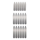 Maxbell 2xCollar Stays Metal Wrinkle Proof Non Slip for Unisex Work Uniform Wedding 50mmx10mmx0.8mm