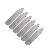 Maxbell 4xCollar Stays Metal Wrinkle Proof Non Slip for Unisex Work Uniform Wedding 50mmx10mmx0.8mm