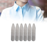 Maxbell 3xCollar Stays Metal Wrinkle Proof Non Slip for Unisex Work Uniform Wedding 50mmx10mmx0.8mm