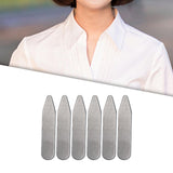 Maxbell 4xCollar Stays Metal Wrinkle Proof Non Slip for Unisex Work Uniform Wedding 50mmx10mmx0.8mm