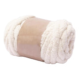 Maxbell 2xThick Chunky Yarn Hand Knitting DIY Weight Yarn for Throw Rug Making Weaving beige white