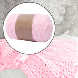 Maxbell 2xThick Chunky Yarn Hand Knitting DIY Weight Yarn for Throw Rug Making Weaving light pink