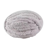 Maxbell 3xThick Chunky Yarn Polyester Yarn for Knitted Blanket Weaving Rug Making Light Gray