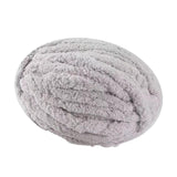 Maxbell 3xThick Chunky Yarn Polyester Yarn for Knitted Blanket Weaving Rug Making Light Gray