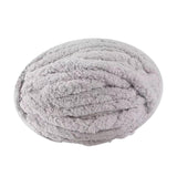 Maxbell 3xThick Chunky Yarn Polyester Yarn for Knitted Blanket Weaving Rug Making Light Gray