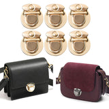 Maxbell 6x6Pcs Handbag Lock Clasp Purse Closure Fasteners for Handbags Bag Making