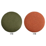 Maxbell 10x Fabric Cloth Covered Buttons DIY for Jackets Garment Accessories Clothes Green