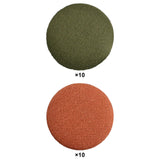 Maxbell 10x Fabric Cloth Covered Buttons DIY for Jackets Garment Accessories Clothes Green