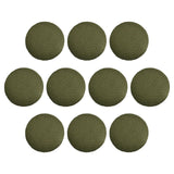 Maxbell 10x Fabric Cloth Covered Buttons DIY for Jackets Garment Accessories Clothes Green