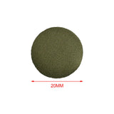 Maxbell 10x Fabric Cloth Covered Buttons DIY for Jackets Garment Accessories Clothes Green