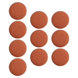 Maxbell 10x Fabric Cloth Covered Buttons DIY for Jackets Garment Accessories Clothes Caramel Colour