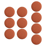 Maxbell 10x Fabric Cloth Covered Buttons DIY for Jackets Garment Accessories Clothes Caramel Colour