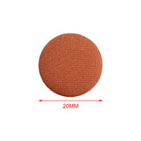 Maxbell 10x Fabric Cloth Covered Buttons DIY for Jackets Garment Accessories Clothes Caramel Colour