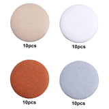 Maxbell 10x Fabric Cloth Covered Buttons DIY Sewing Buttons for Clothes Shirts Coats White