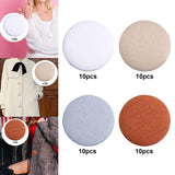 Maxbell 10x Fabric Cloth Covered Buttons DIY Sewing Buttons for Clothes Shirts Coats White