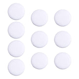 Maxbell 10x Fabric Cloth Covered Buttons DIY Sewing Buttons for Clothes Shirts Coats White