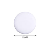 Maxbell 10x Fabric Cloth Covered Buttons DIY Sewing Buttons for Clothes Shirts Coats White