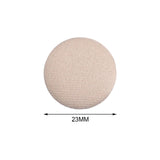 Maxbell 10x Fabric Cloth Covered Buttons DIY Sewing Buttons for Clothes Shirts Coats Khaki