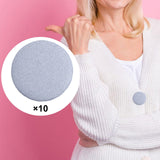Maxbell 10x Fabric Cloth Covered Buttons DIY Sewing Buttons for Clothes Shirts Coats Light Blue