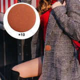 Maxbell 10x Fabric Cloth Covered Buttons DIY Sewing Buttons for Clothes Shirts Coats Caramel