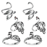 Maxbell 6x Crochet Rings Gifts Yarn Guide Finger Holder for Adult Women Thanksgiving