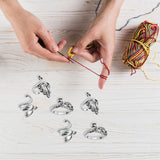 Maxbell 6x Crochet Rings Gifts Yarn Guide Finger Holder for Adult Women Thanksgiving